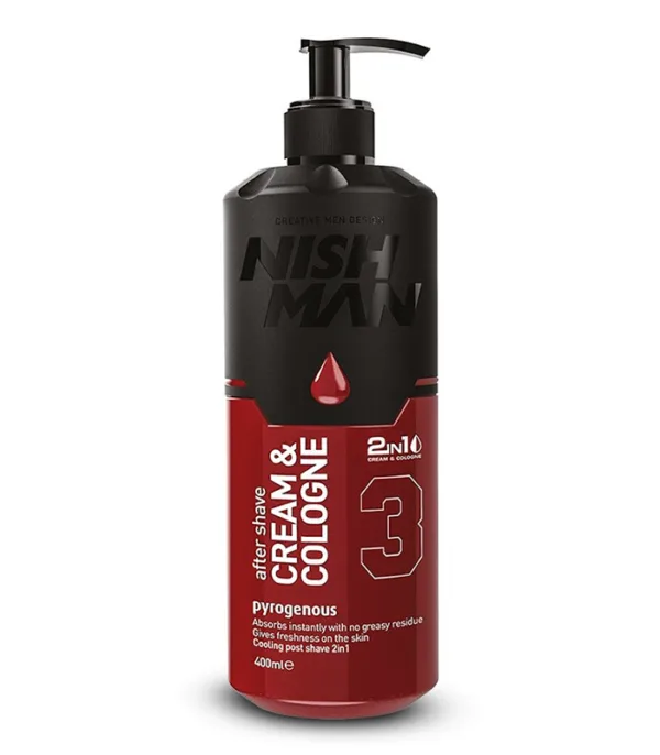 After shave crema - Nish Man - 3 Pyrogenous - 400 ml