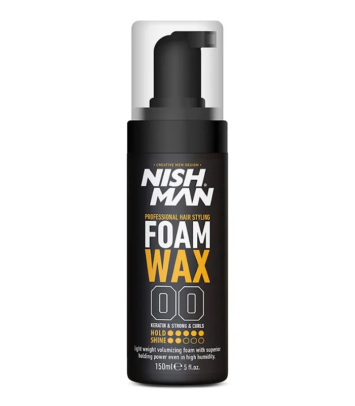 Ceara spuma pentru par - Nish Man - Foam Wax - 150 ml
