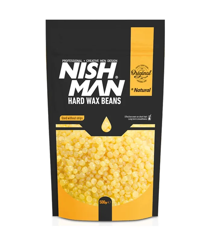 Ceara epilatoare granule - Nish Man - Natural - 500 g