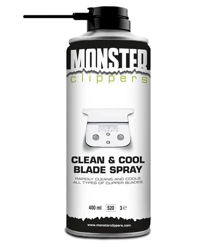 Spray curatare masini de tuns - Monster Clippers - Clean & Cool - 400ml