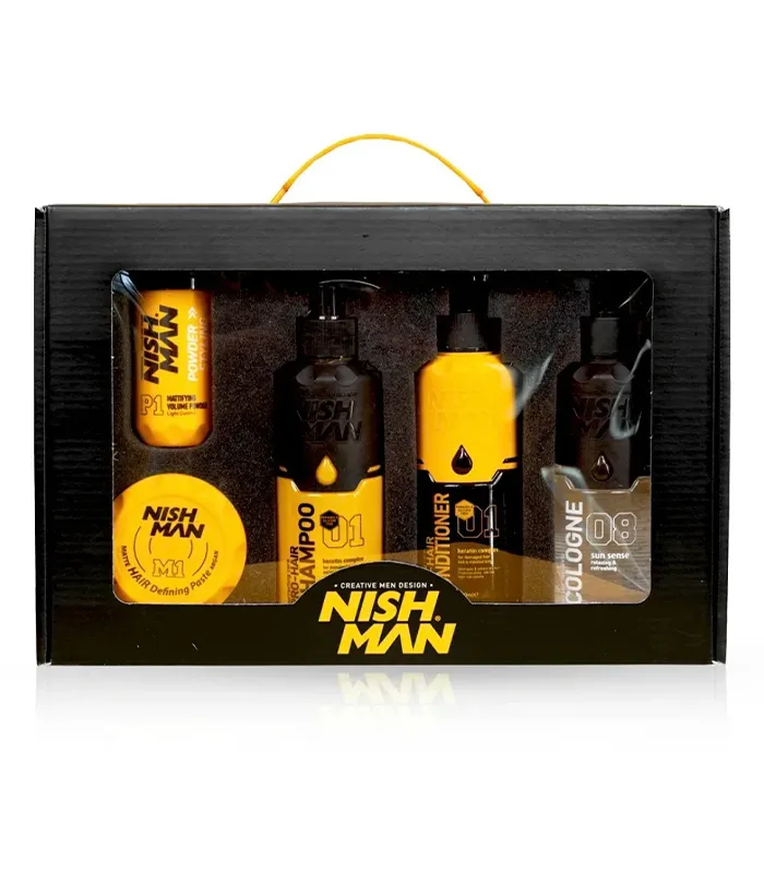Set cadou 5 produse - Nish Man - Yellow