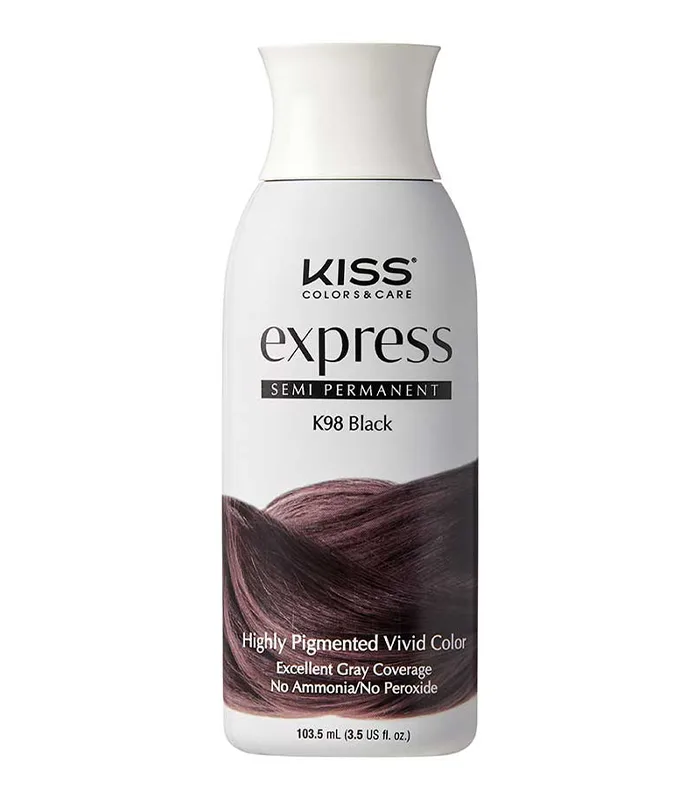 Vopsea semi-permanenta - Kiss - Express - Negru