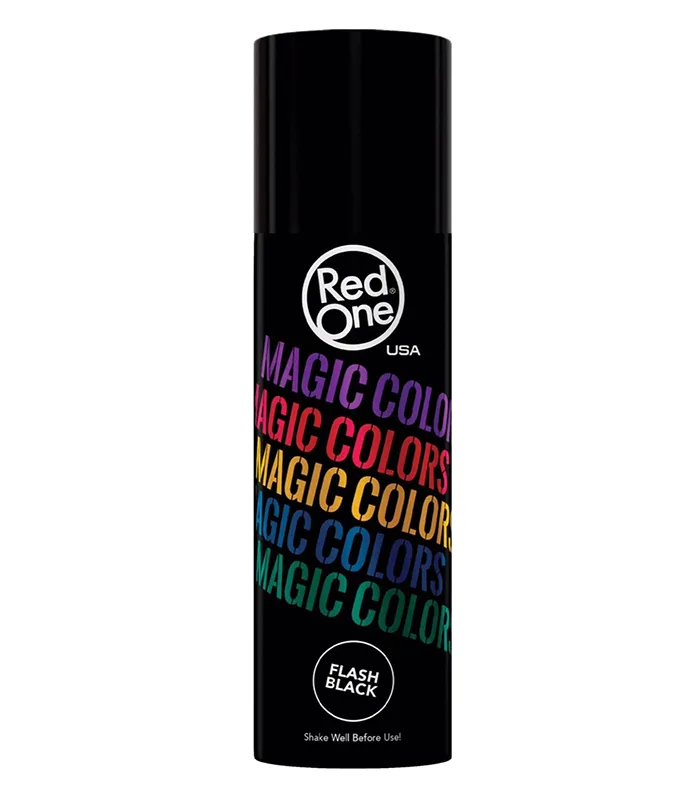 Spray colorat pentru par - RedOne - Flash Black - 100 ml