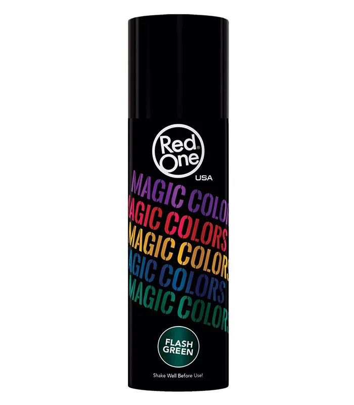 Spray colorat pentru par - RedOne - Flash Green - 100 ml