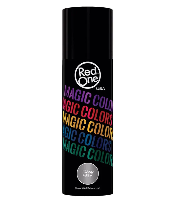 Spray colorat pentru par - RedOne - Flash Grey - 100 ml