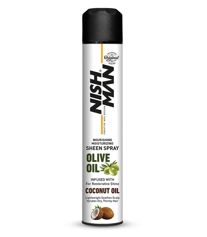 Spray pentru stralucire - Nish Man - Olive Oil + Coconut - 400 ml
