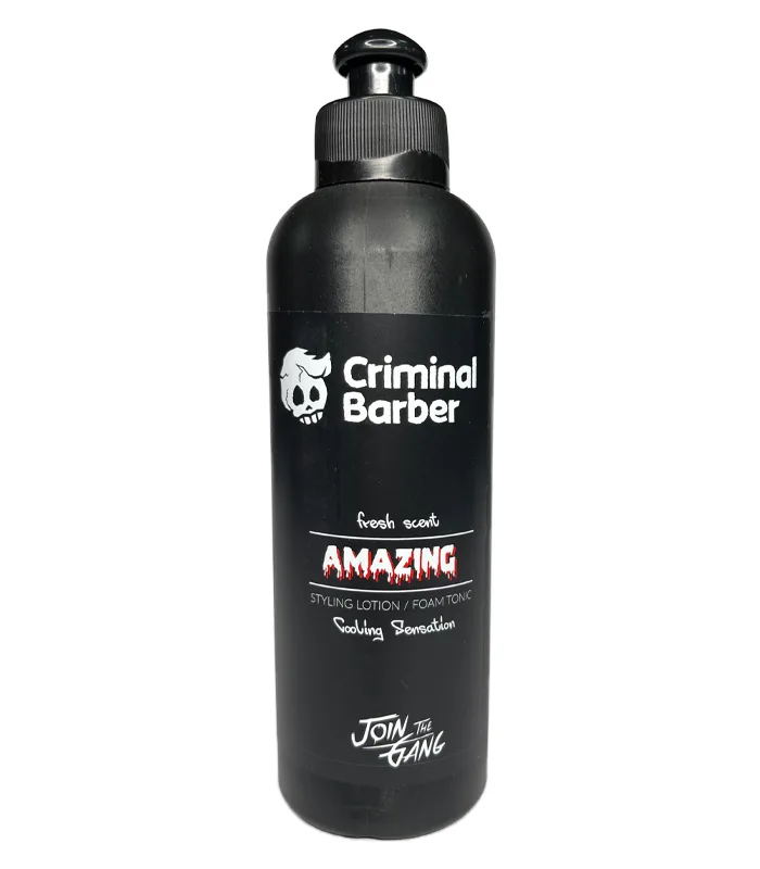 Lotiune de par - Criminal Barber - Amazing styling lotion / Foam tonic - 250 ml