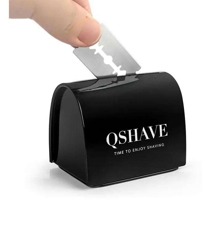 Dispenser lame folosite - QShave - Negru