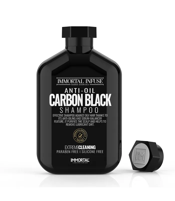 Sampon pentru par - Immortal Infuse - Carbon Black - 500ml
